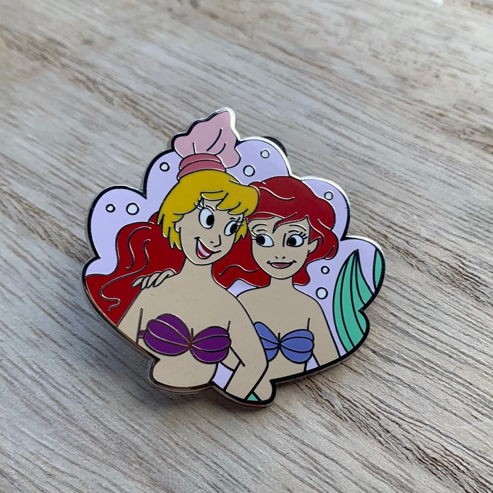 Ariel and Andrina Disney Pin